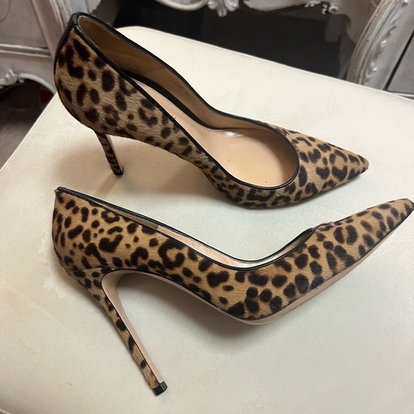 Gianvito Rossi calf hair leopard print pumps 40 - Picture 3 of 7
